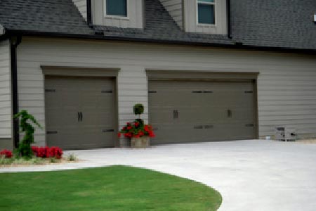 Two garage doors